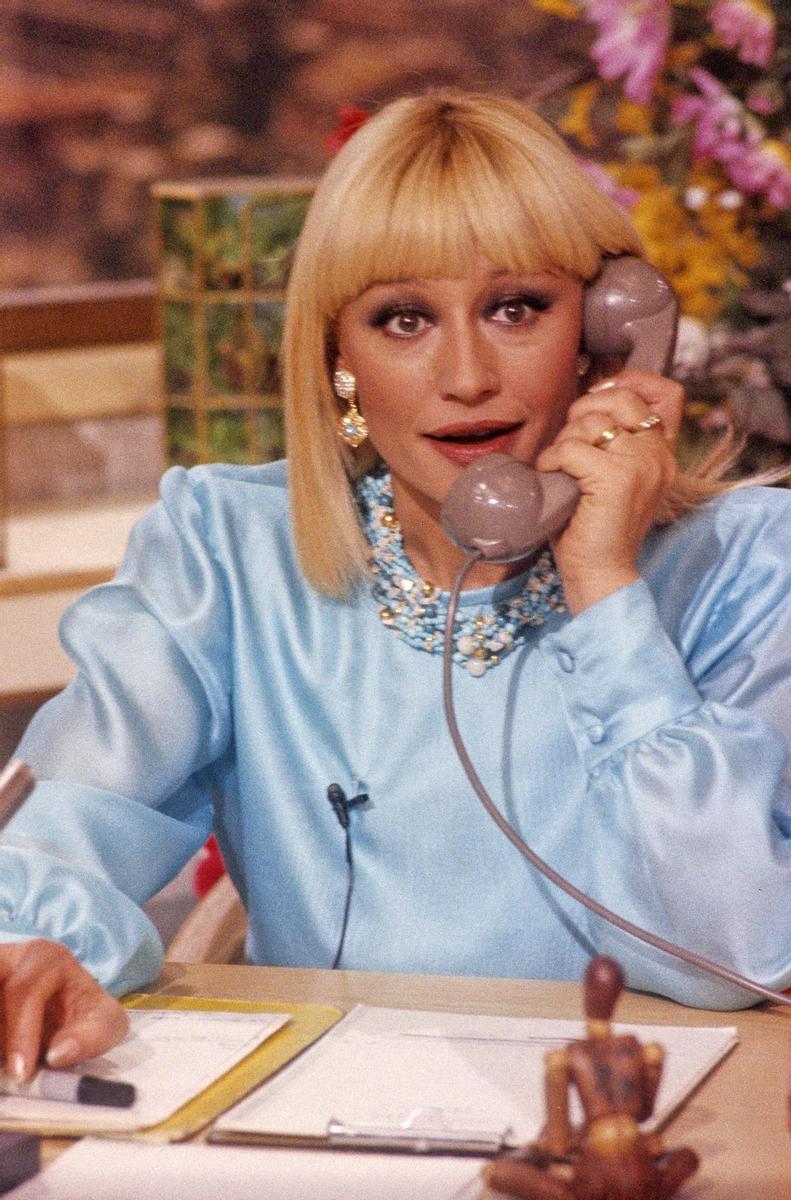 Raffaella Carrà, en uno de sus programas de televisión