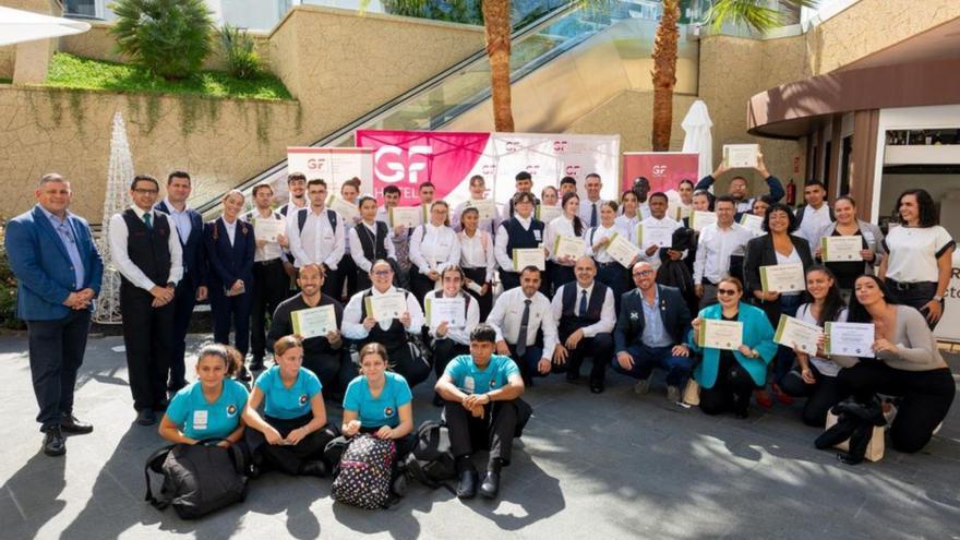 Foto de familia de la jornada celebrada por GF Hoteles. | | E.D.