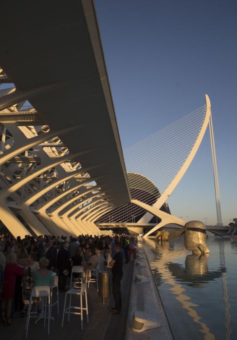 Presentación de las esculturas de Valdés en la Ciudad de las Artes y las Ciencias