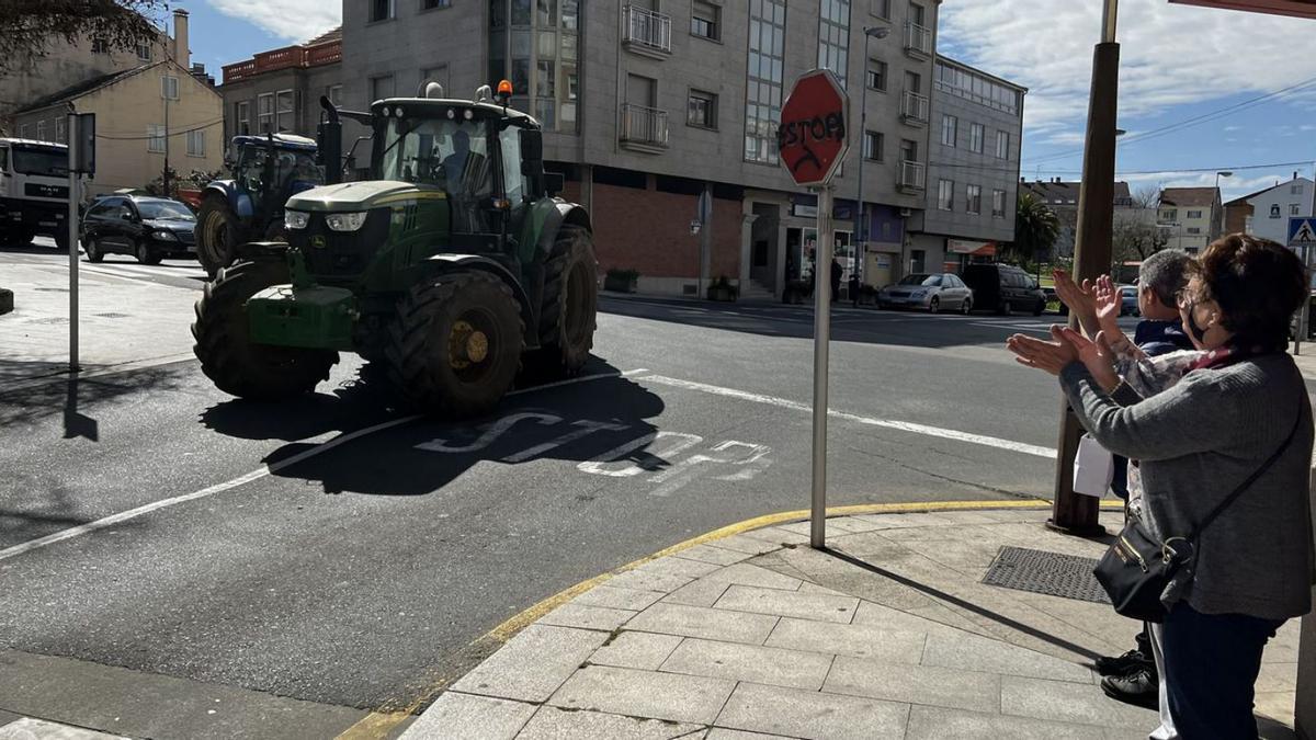 Los tractores se unieron a la movilización. |   //BERNABÉ/ANA AGRA