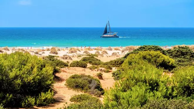 Parecen las islas griegas, pero está en Cádiz: es el paraíso tropical que ha conquistado a todos los famosos con sus lagos naturales