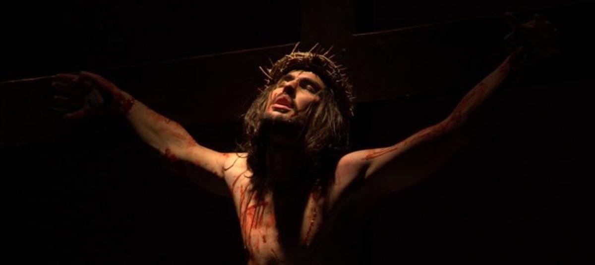 Un quadre de La Passió d'Esparreguera.