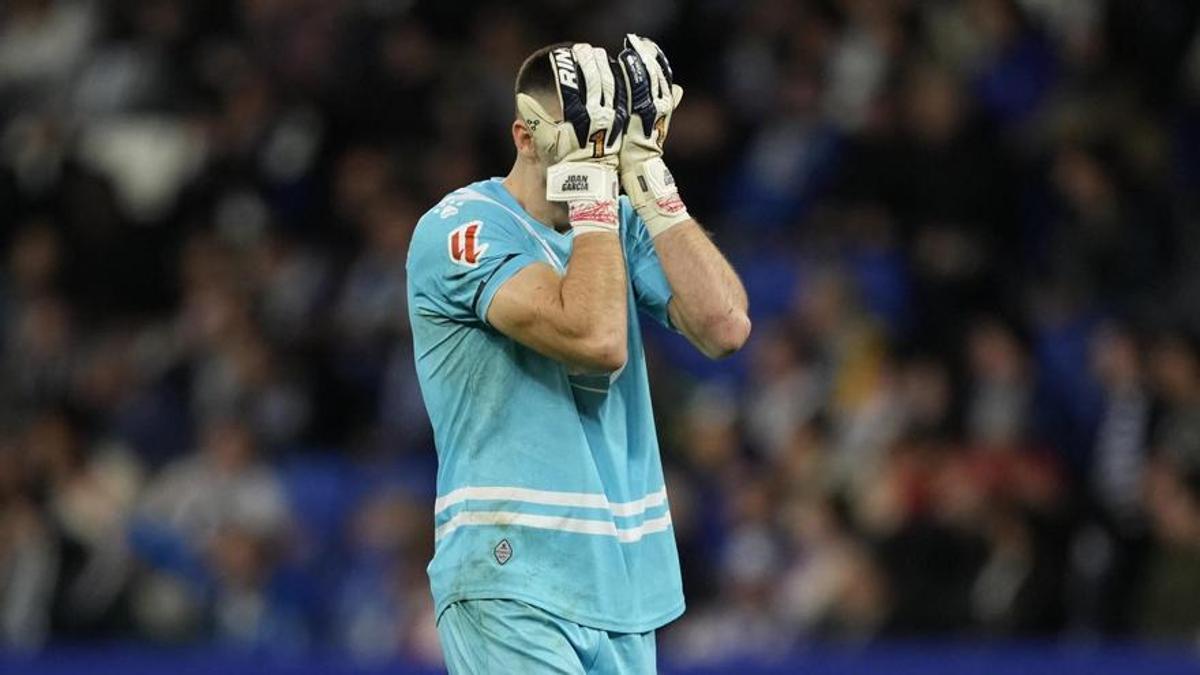 Joan García durante el partido contra el Leganés