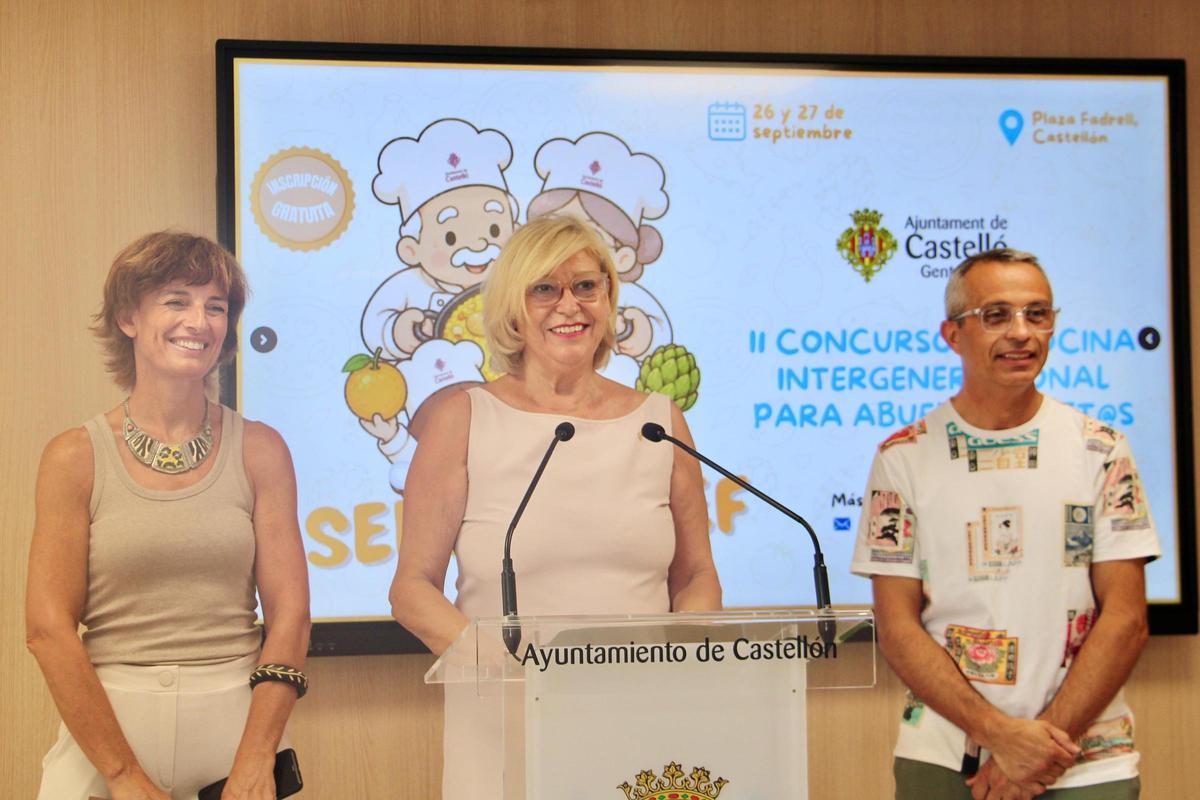 Un momento, este lunes, de la presentación de la segunda edición de Senir Chef.