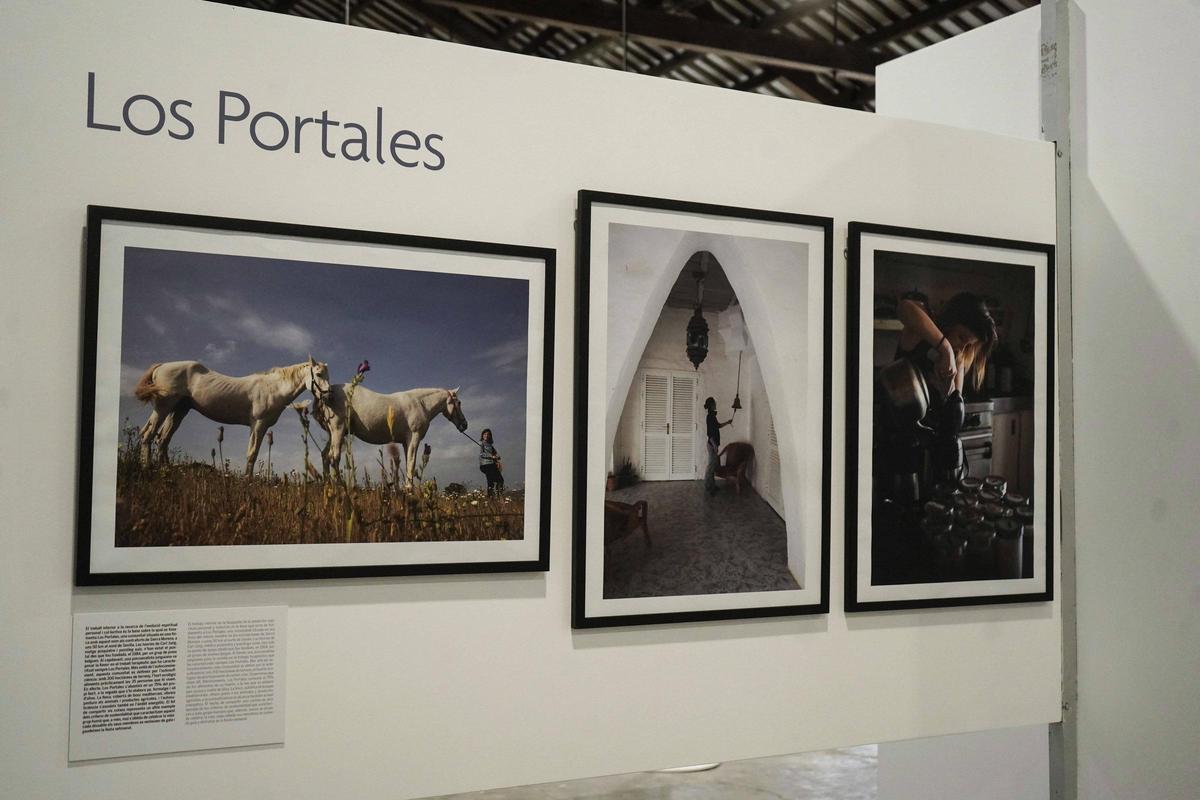 Àmbit de l'exposició dedicat a la comunitat de Los Portales