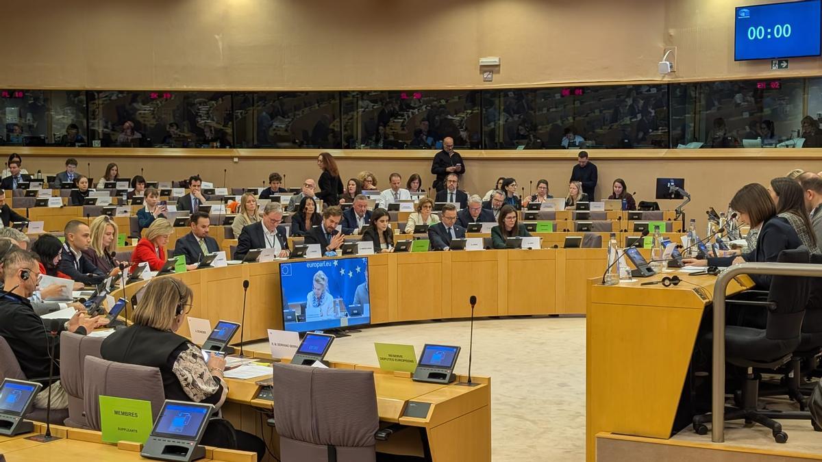 Debate en el Parlamento Europeo sobre turismo sostenible, este miércoles.
