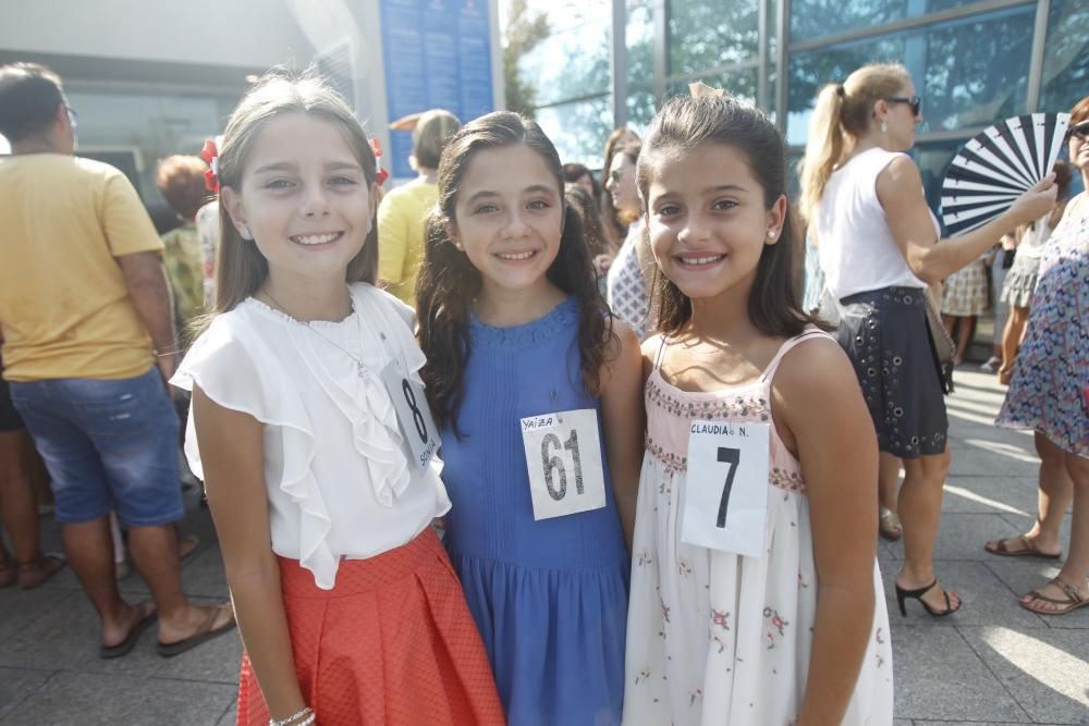 Las candidatas a la Corte de Honor Infantil, en l'Oceanogràfic