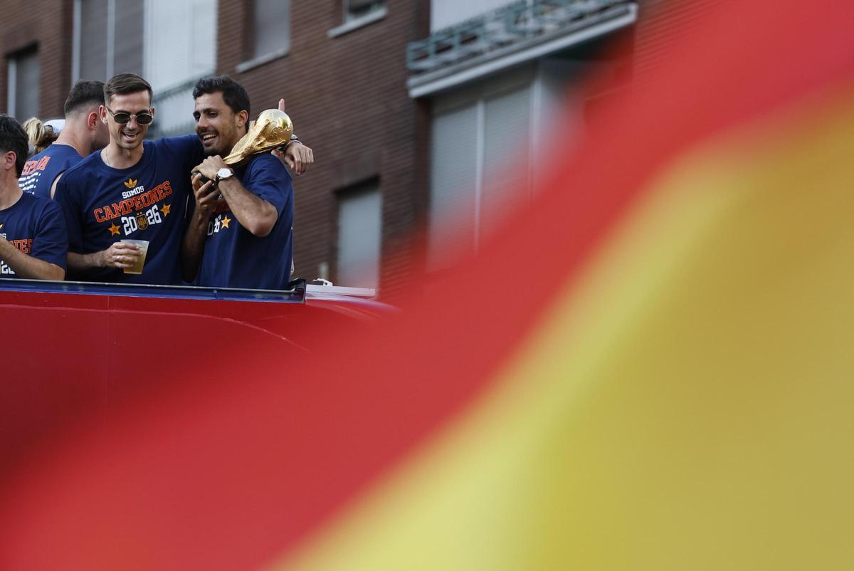 Los jugadores de las selección celebran el Mundial en Madrid Los jugadores de las selección celebran el Mundial en Madrid