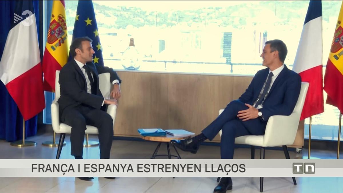 Emmanuel Macron y Pedro Sánchez.