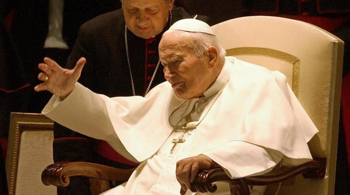 El papa Joan Pau II, el 2003.