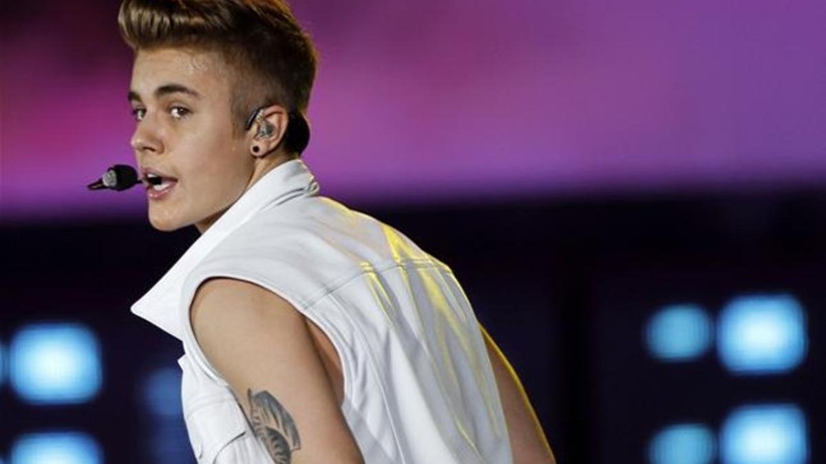 Justin Bieber, en mayo, en Dubai, durante su gira 'Believe'.