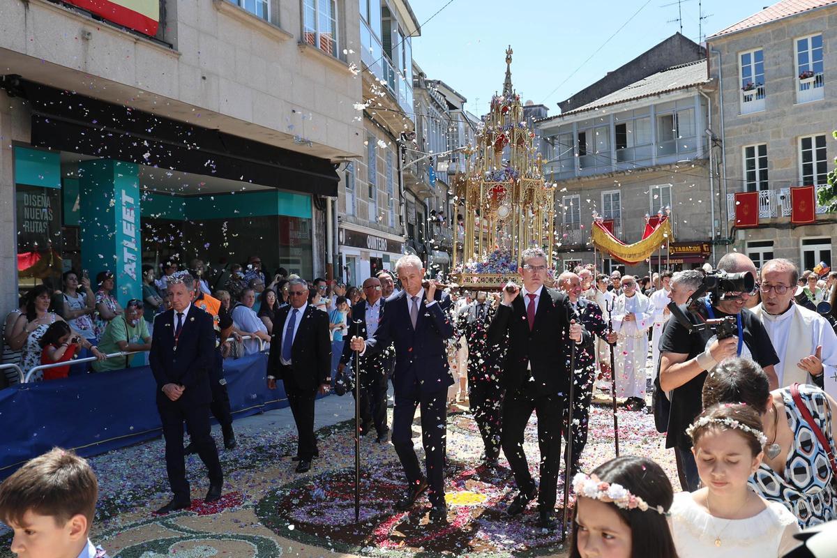La procesión de Corpus Christi en Ponteareas