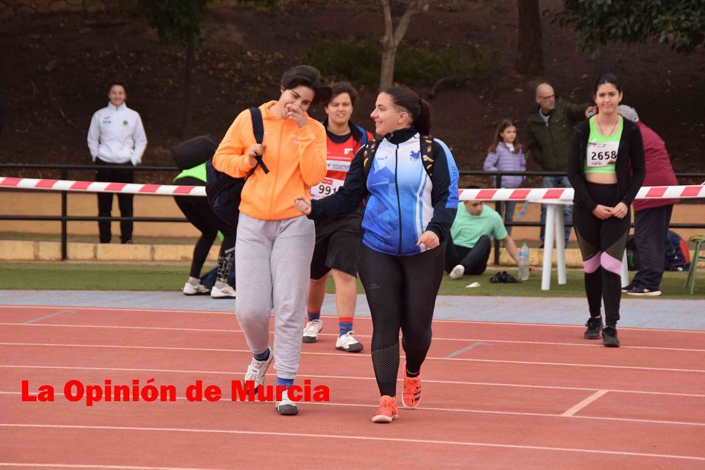 Regional absoluto y sub-23 de atletismo en Lorca (I)