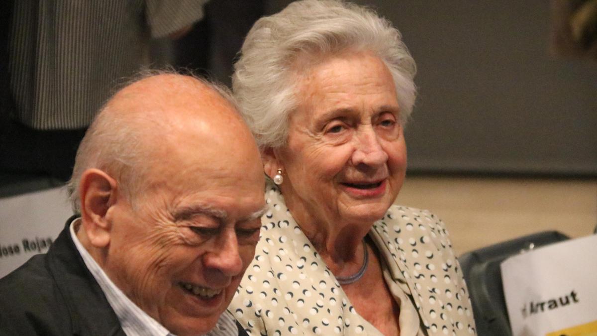 L'expresident del Govern Jordi Pujol i la seva dona, Marta Ferrusola, en una imatge de 2018