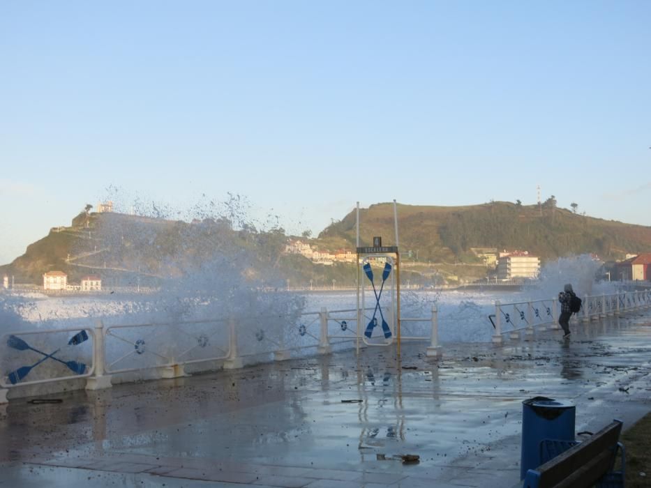 Los daños del temporal en Asturias