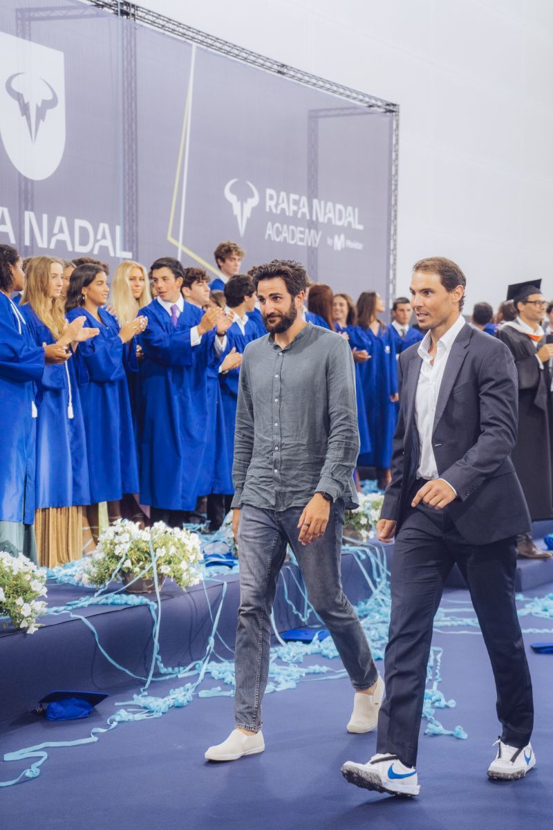 Rafa Nadal y Ricky Rubio presiden la graduación de la Rafa Nadal Academy by Movistar