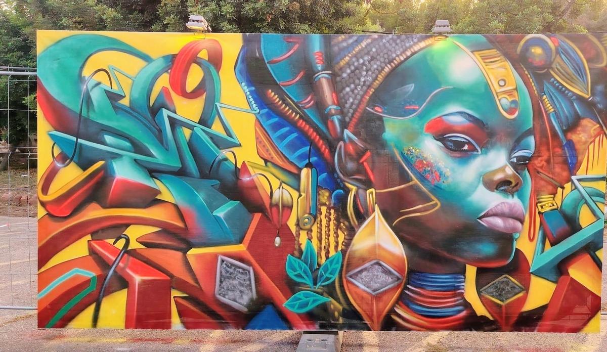 Una de las obras realizadas por Rudi Art en su gira por Asia