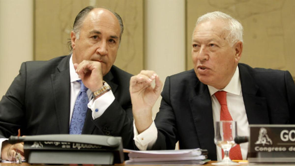 José Ignacio Landaluce, en una comparecencia junto al exministro José Manuel García Margallo en el Congreso en el 2013.