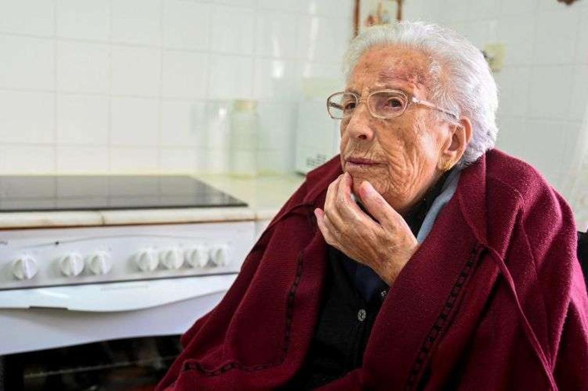 Teresa Fernández Casado, la mujer más longeva de España, con 112 años.