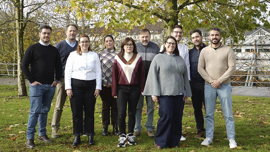 Plantilla actual de la firma lalinense Promove Arquitectura, que hoy cumple 20 años de su fundación.