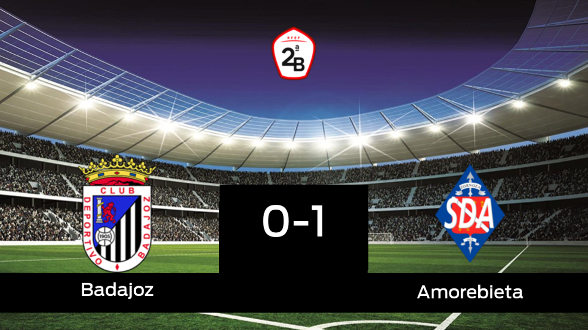El Amorebieta gana una plaza en Segunda División la temporada que viene tras superar al Badajoz (0-1)