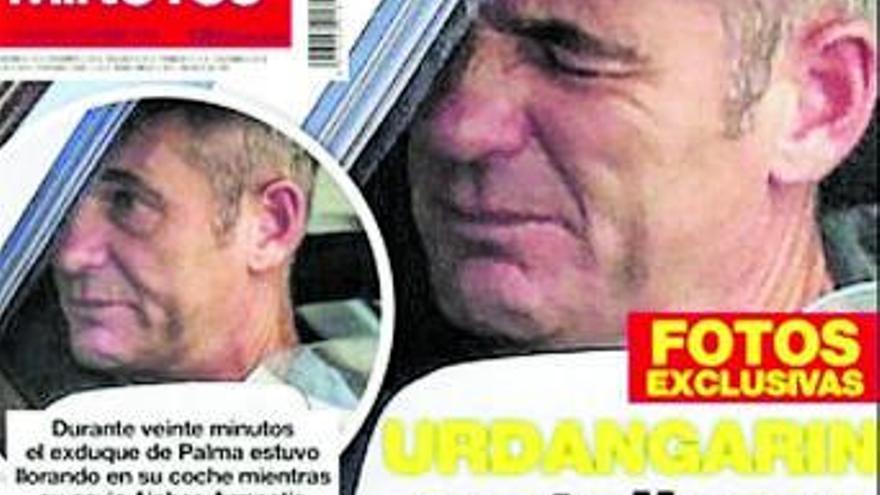 Pillan a Urdangarin llorando en su coche