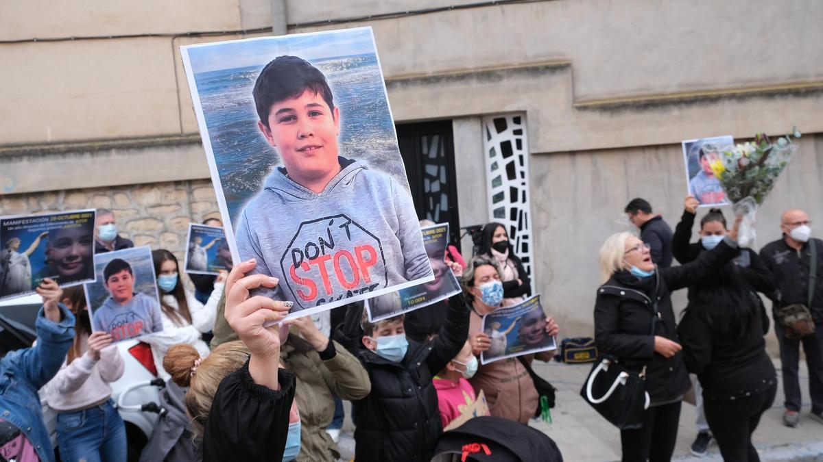 Una de las protestas celebradas en Elda para reclamar justicia por la muerte del niño de 8 años residente en Petrer.