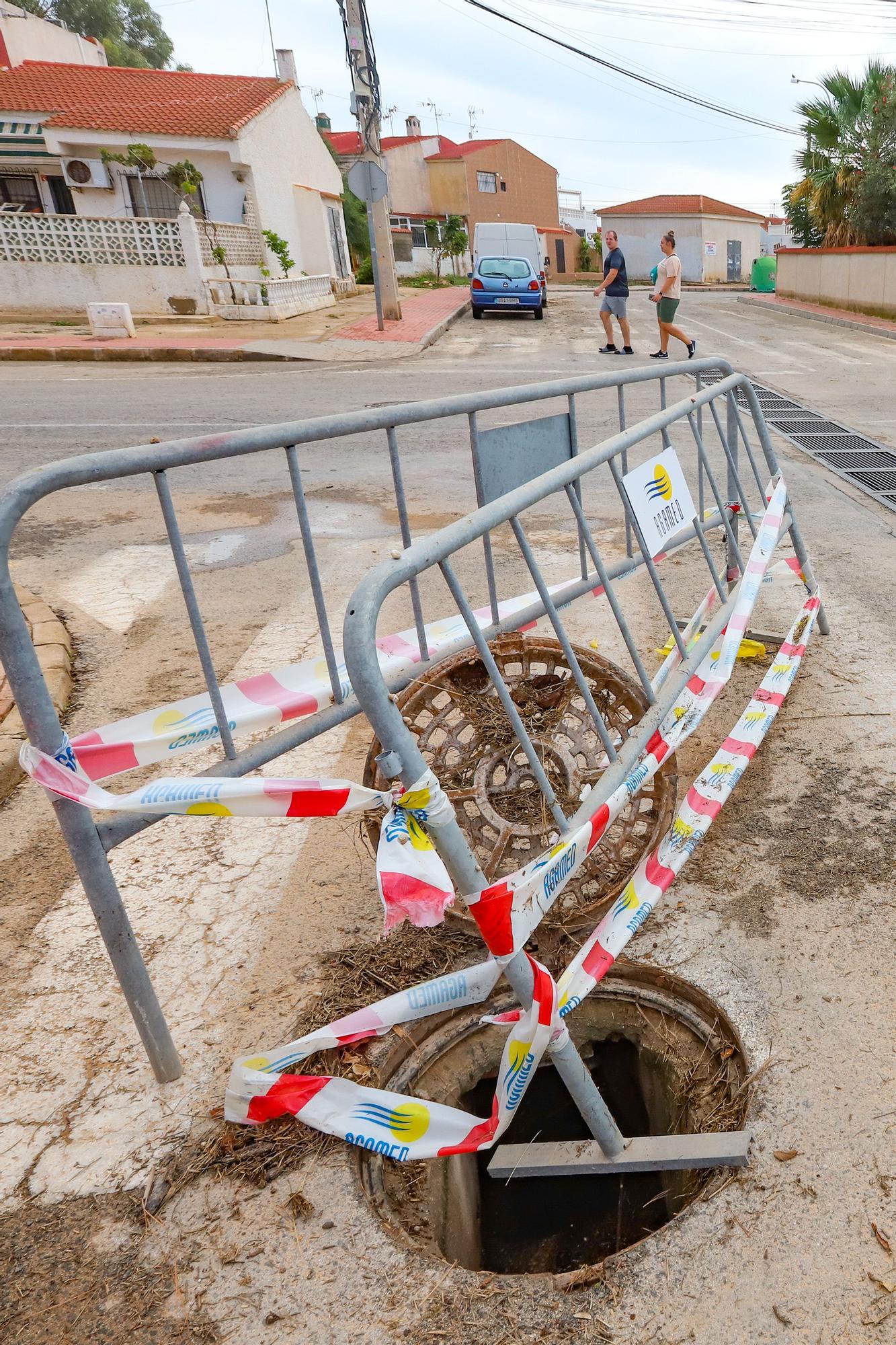 Día derspués de la tromba de agua en Torrevieja