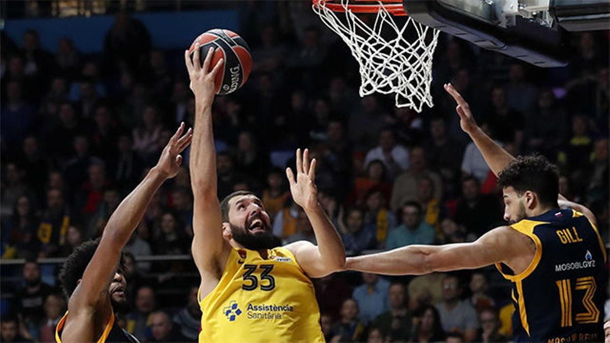 Mirotic guio al Barça hacia la victoria en Moscú