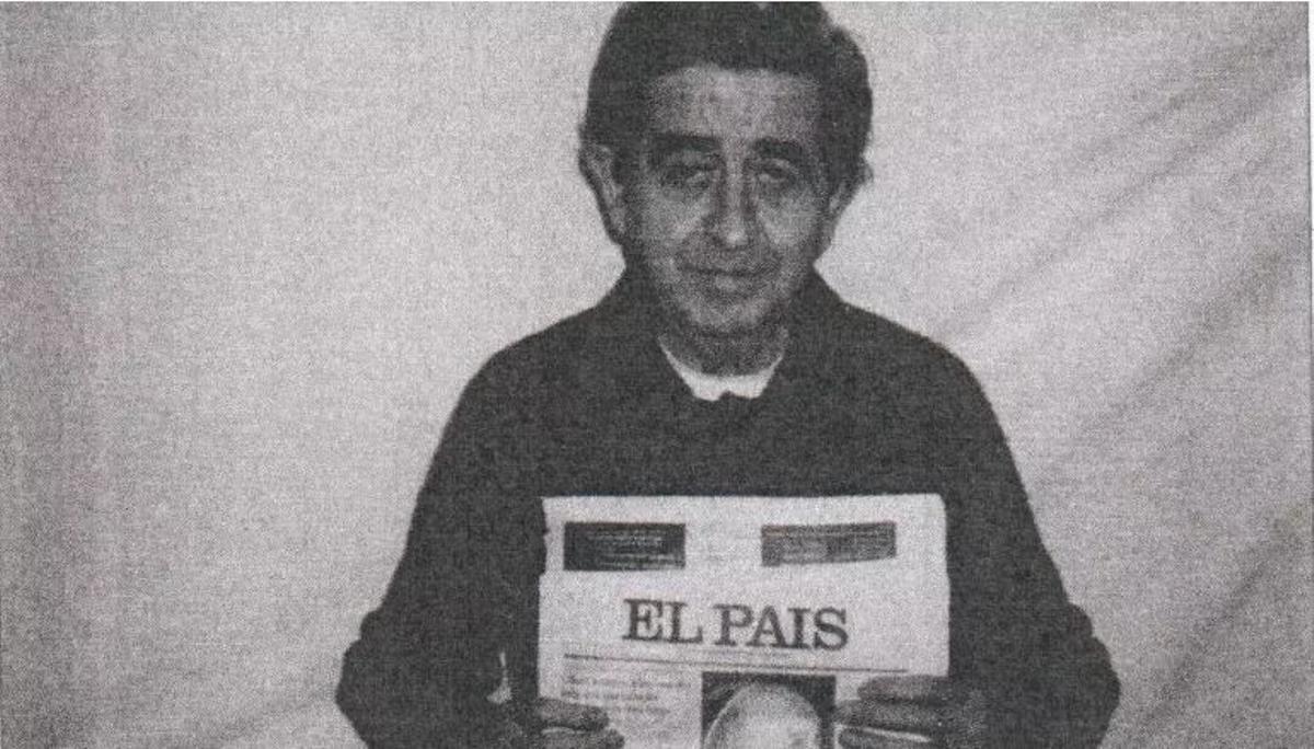 Fotografía que ETA envió a la familia Suñer como prueba de vida para cobrar el rescate.