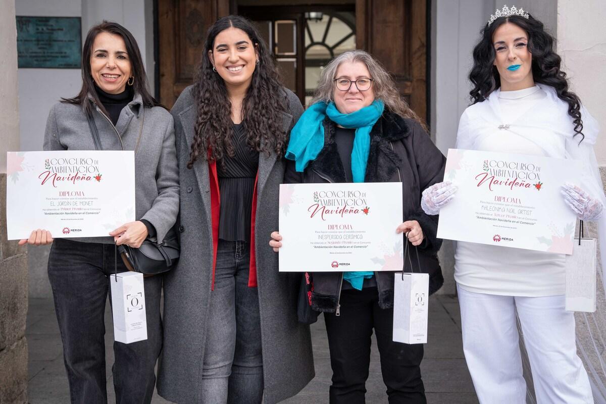 Ganadoras del concruso de escaparates.