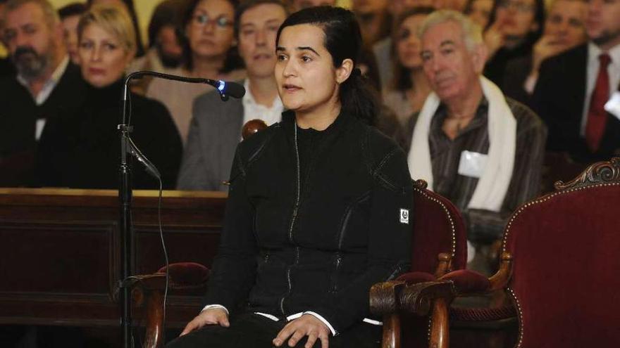 Triana Martínez durante su interrogatorio ante el tribunal de la Audiencia de León. // J. Casares