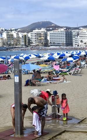 Día de playa en Las Canteras, agosto 2017