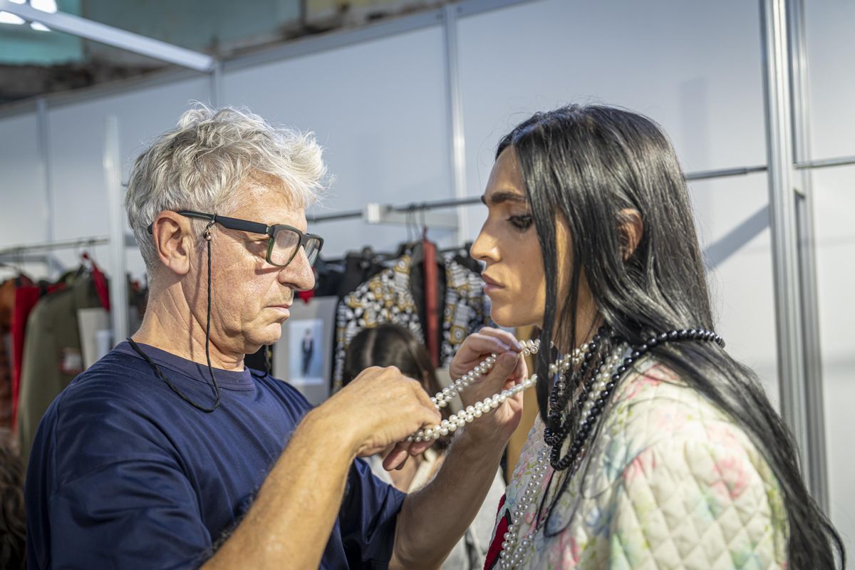 Fermin Serret y Gilles Saint Martin, estilistas de 080 Reborn, en la 080 Barcelona Fashion
