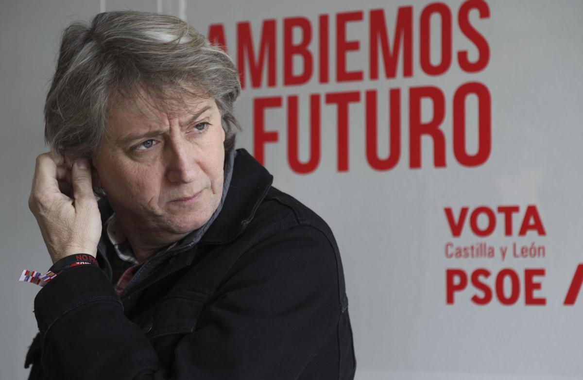 Carlos Martínez, este lunes, en el Centro Logístico de Benavente.