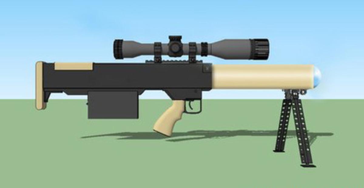 Reproducción de la pistola láser que está probando la policía británica.