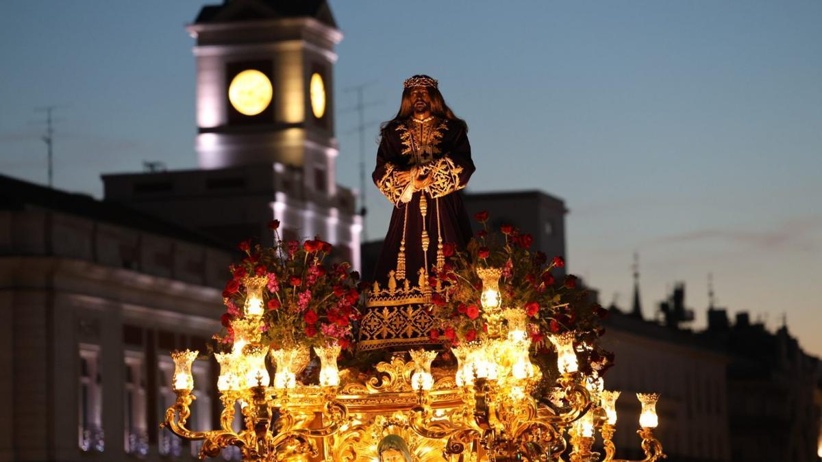 Procesión del Cristo de Medinaceli el pasado Viernes Santo en Madrid.