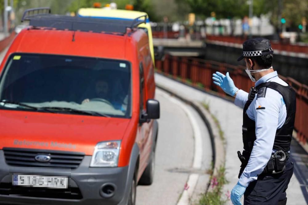 Més controls policials dintre de Girona