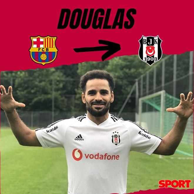 Douglas fichó por el Besiktas en 2019 tras tres diferentes cesiones durante su etapa como azulgrana