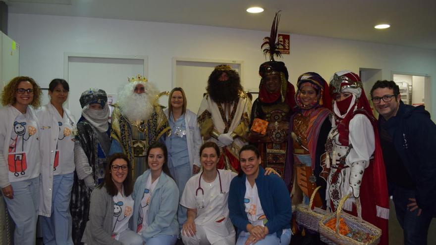 Los reyes magos en una de las salas del Hospital de Dénia