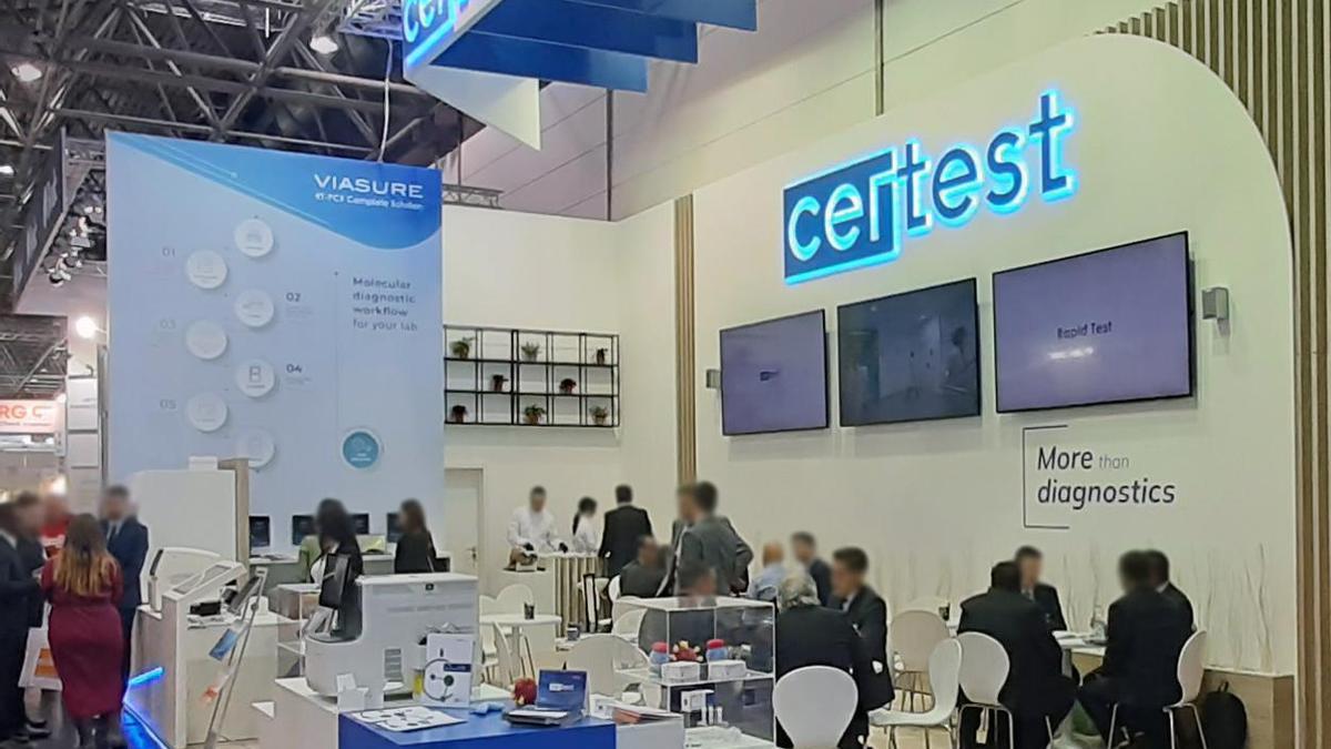 Certest en la Feria MEDICA 2022, en Düsseldorf.