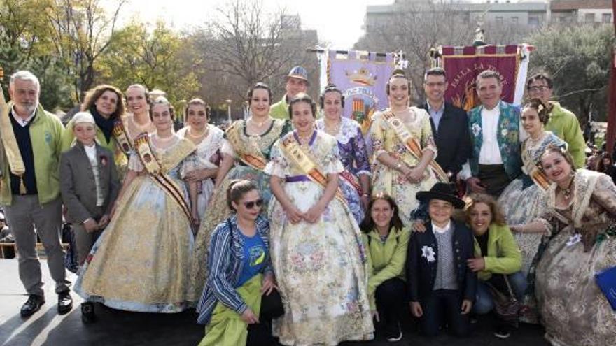 Representantes falleros en la Crida de Almussafes.