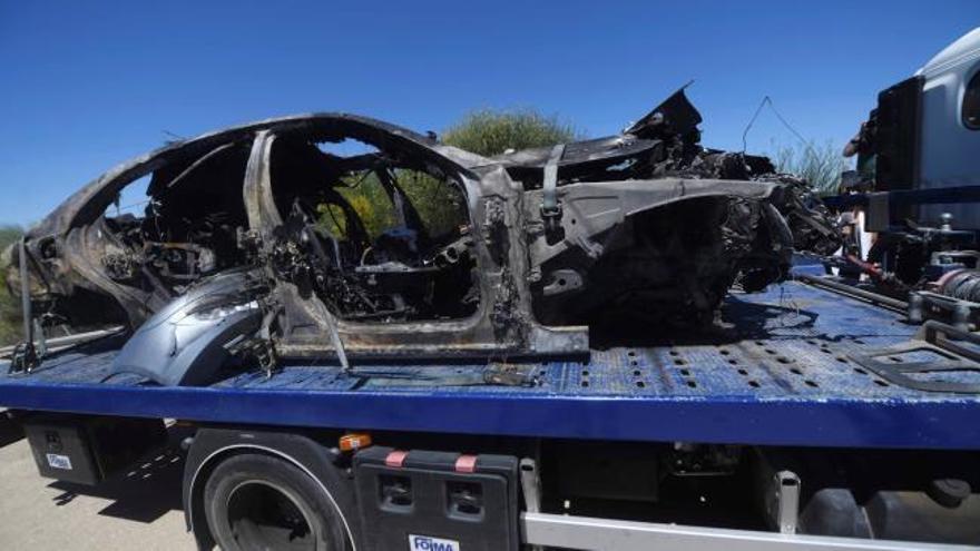 El coche de Reyes sufrió un pinchazo a 237 kms/hora