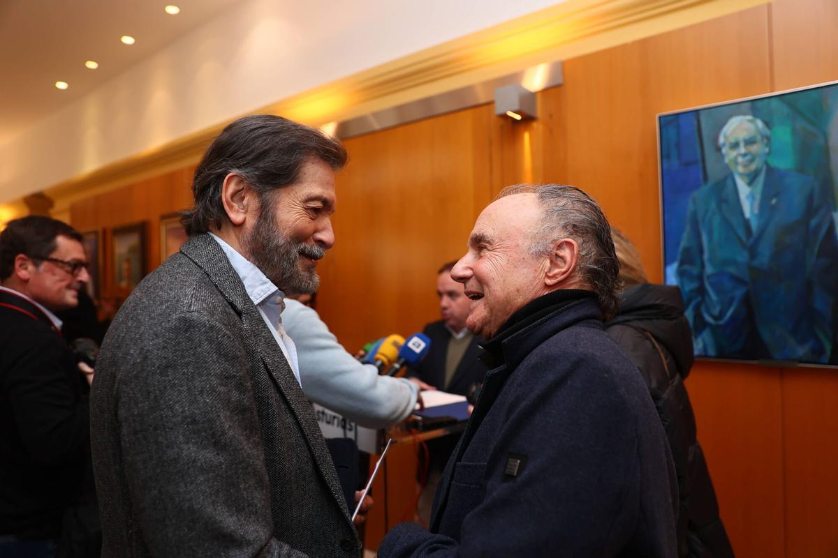 Presentación del nuevo retrato de Vicente Álvarez Areces.