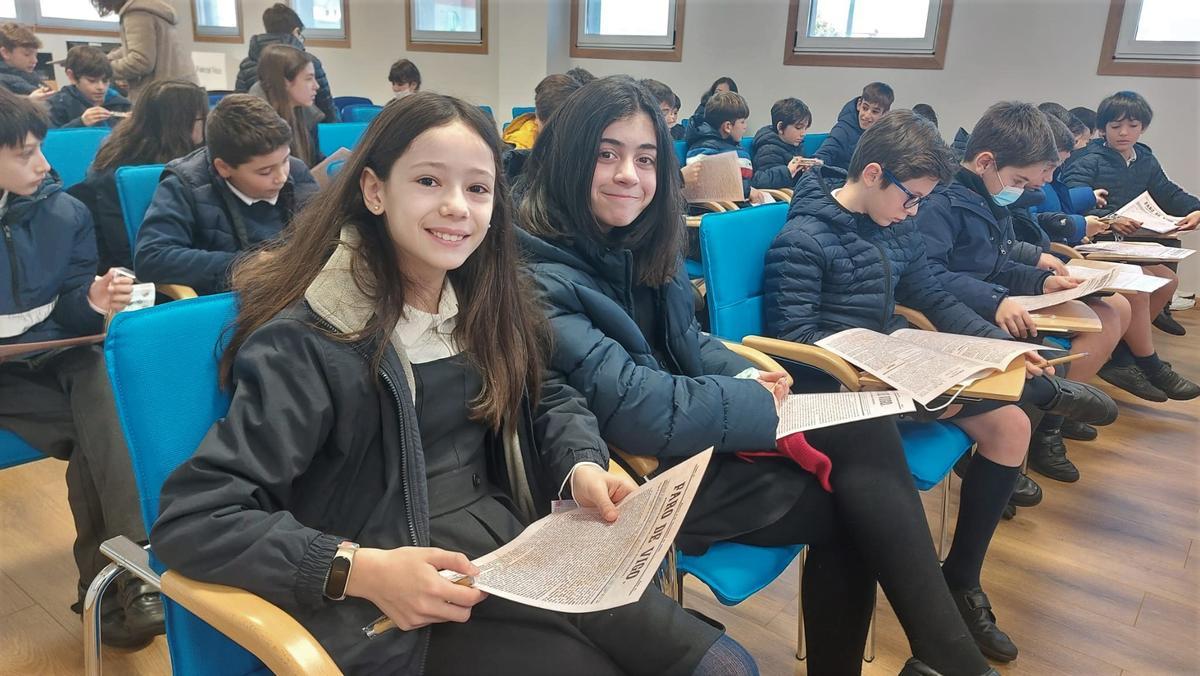 María y Estela, del colegio Cluny.