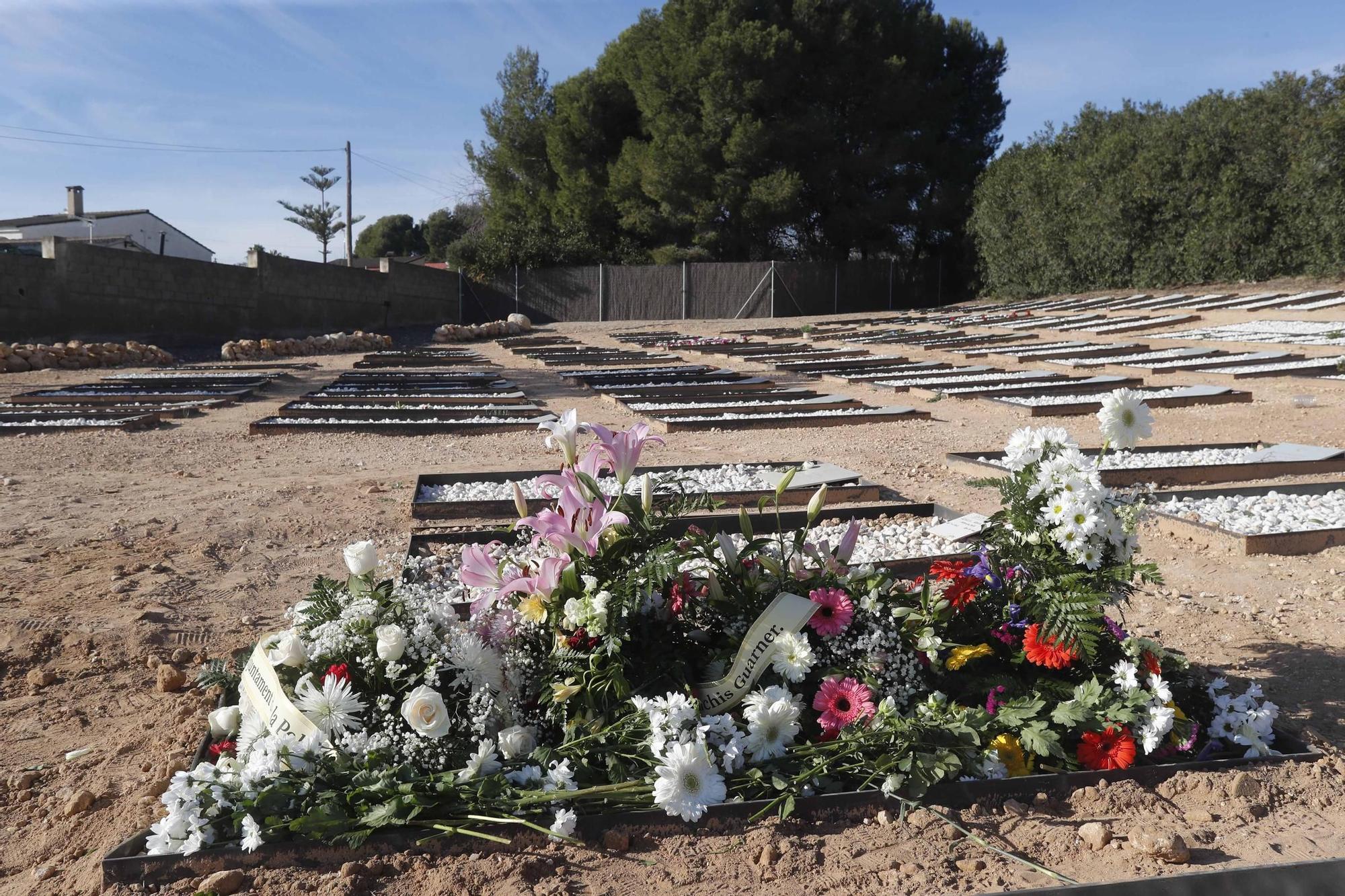 Entierro de Wafaa Sebbah en el cementerio Jardín Muslmán de València