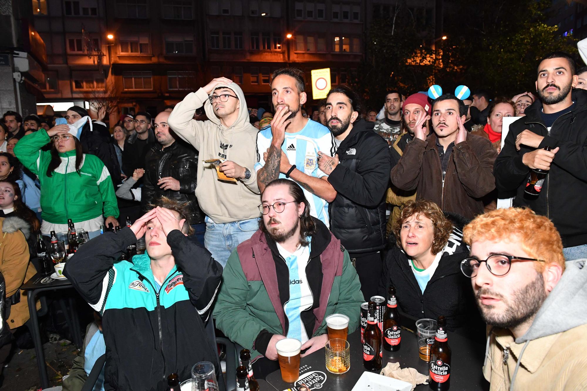 A Coruña celebra la victoria de Argentina en el Mundial