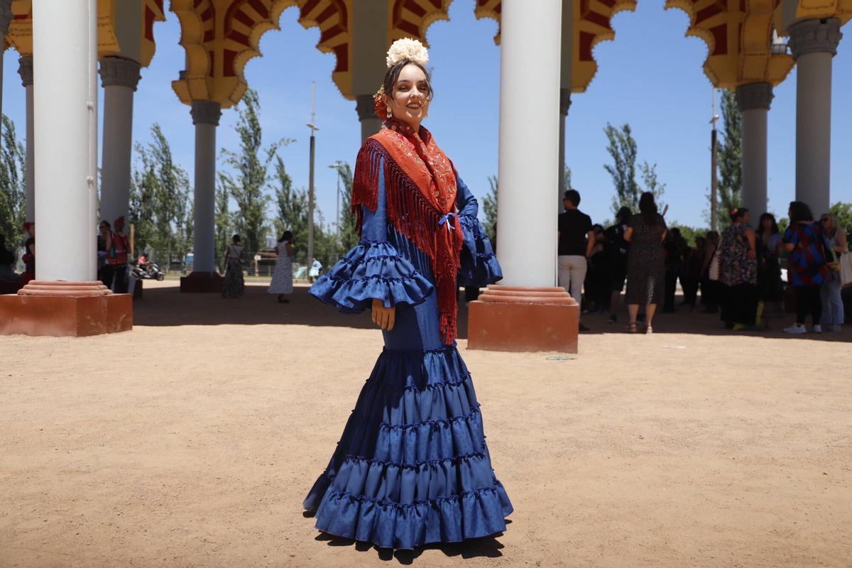 Julia León, con traje de La Peineta Julia León, con traje de La Peineta