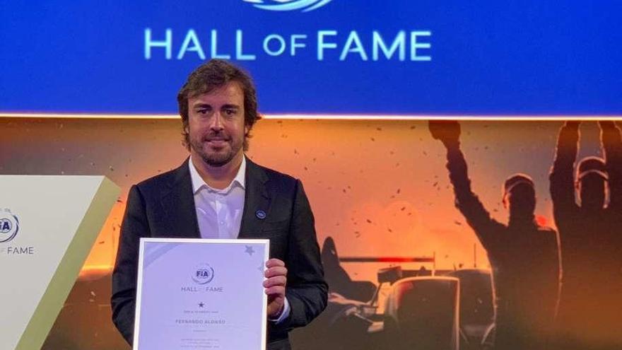 Fernando Alonso, primer piloto en ingresar en dos Salones de la Fama
