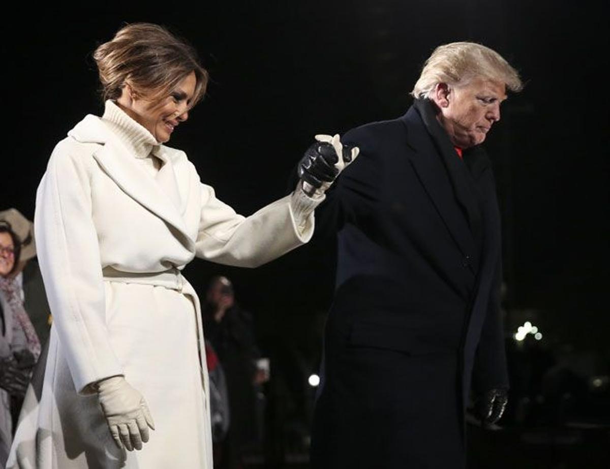 Los guantes, un gran aliado para Melania